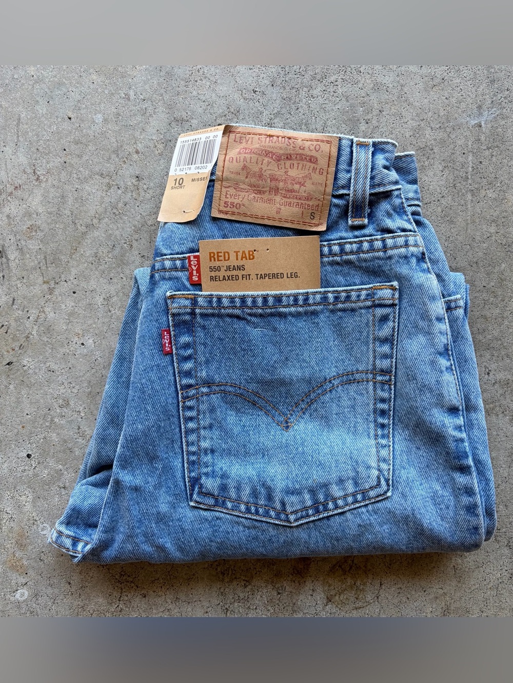 Vintage Y2K Levis 550 Jeans Blue Relaxed Tapered NWT